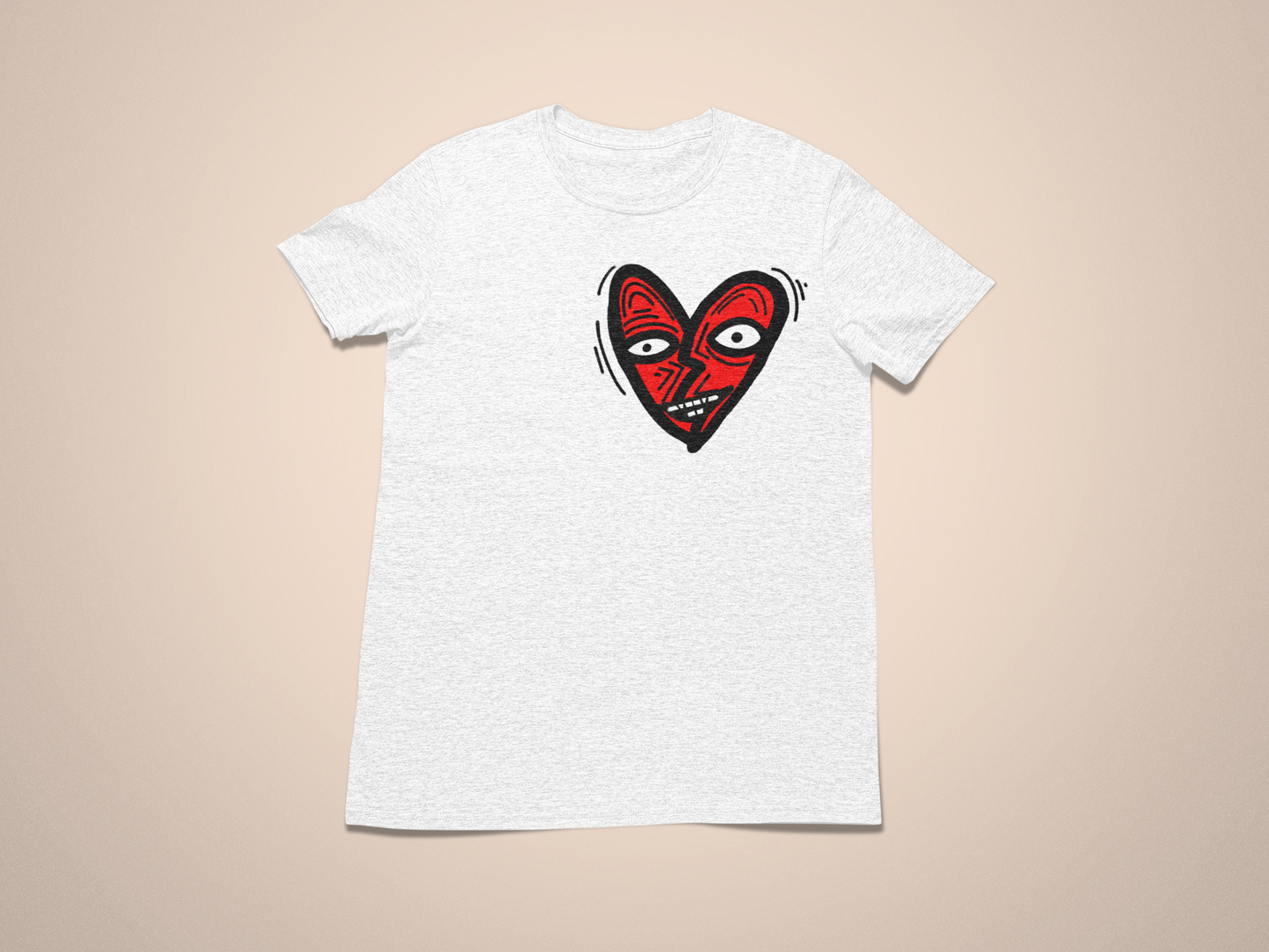 Smiling Heart Short Sleeved T-Shirt